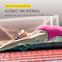 Vista 5 de FINIS Cronómetro impermeable para entrenamiento de natación - Memoria dividida de 300 - Modo de frecuencia de carrera - Pantalla de fácil lectura