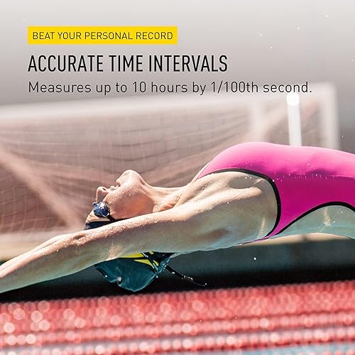 Miniatura 5 de FINIS Cronómetro impermeable para entrenamiento de natación - Memoria dividida de 300 - Modo de frecuencia de carrera - Pantalla de fácil lectura