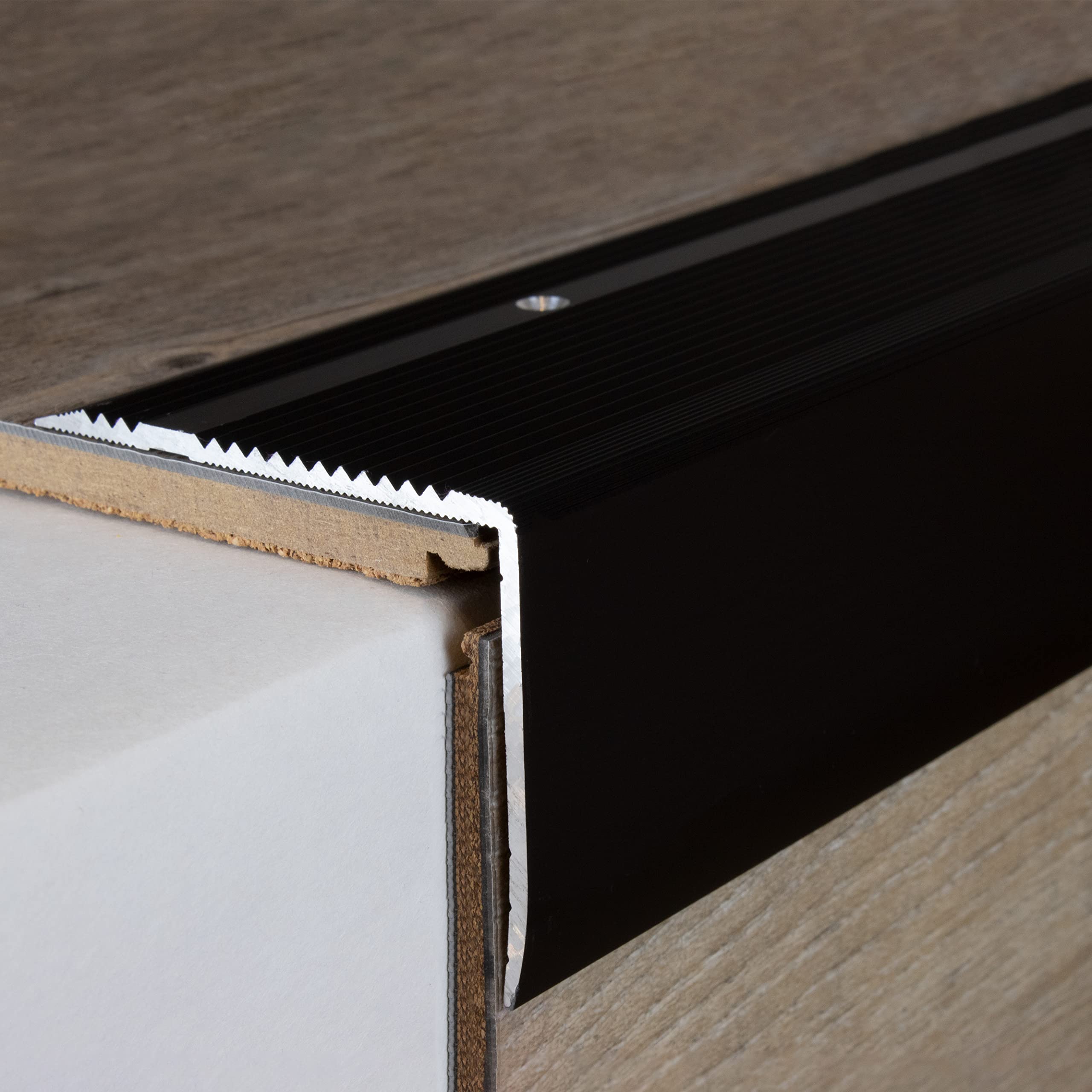 PROVISTON Abschlussprofil Aluminium, 30 x 5 x 1000 mm, Silber, Einfass- & Abschlussprofile, U-Profil