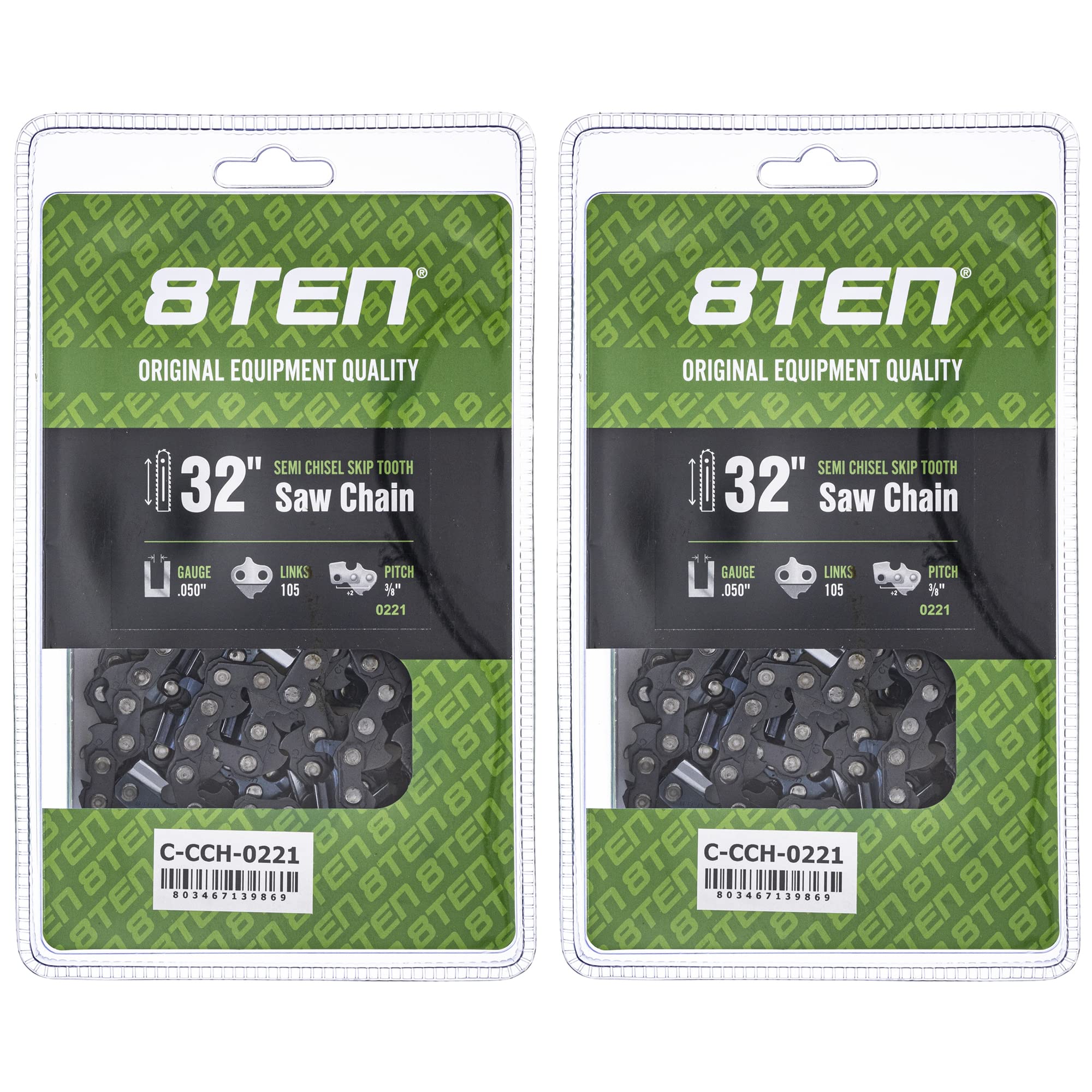 Amazon.com: Semi Chisel Skip Tooth Chainsaw Chain 32 Inch .050 3/8