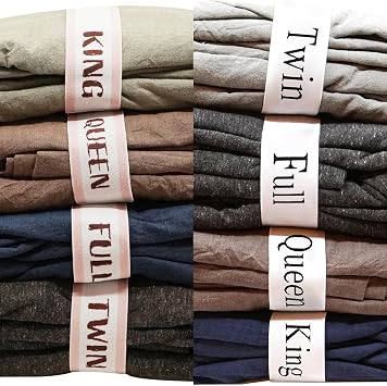 ECOHomes Bundle - 4 PCs King Cream + 4 PCs King Simple Classic Bed Sheet Organizer Bands