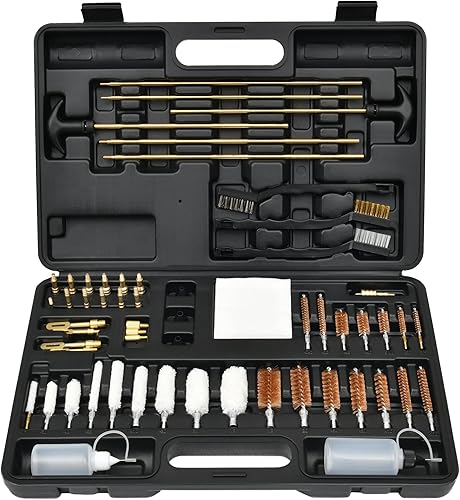 Miniatura 8 de GLORYFIRE Gun Cleaning Kit Universal for Guns, Gun Brushes for Pistol, Handgun, Shotgun, Elite Brass Rods and Wire Rope, Hunting Gear Gun
