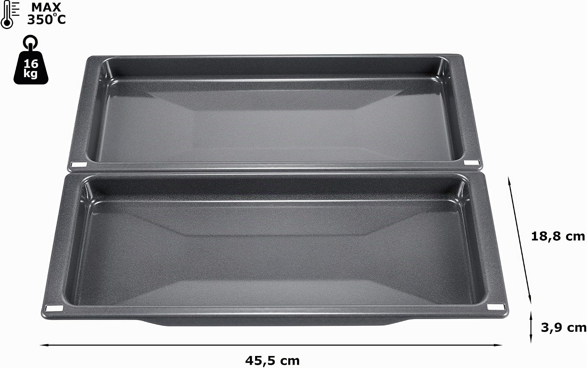 Siemens schmale Universalpfanne 39 x 455 x 188 mm HZ530000