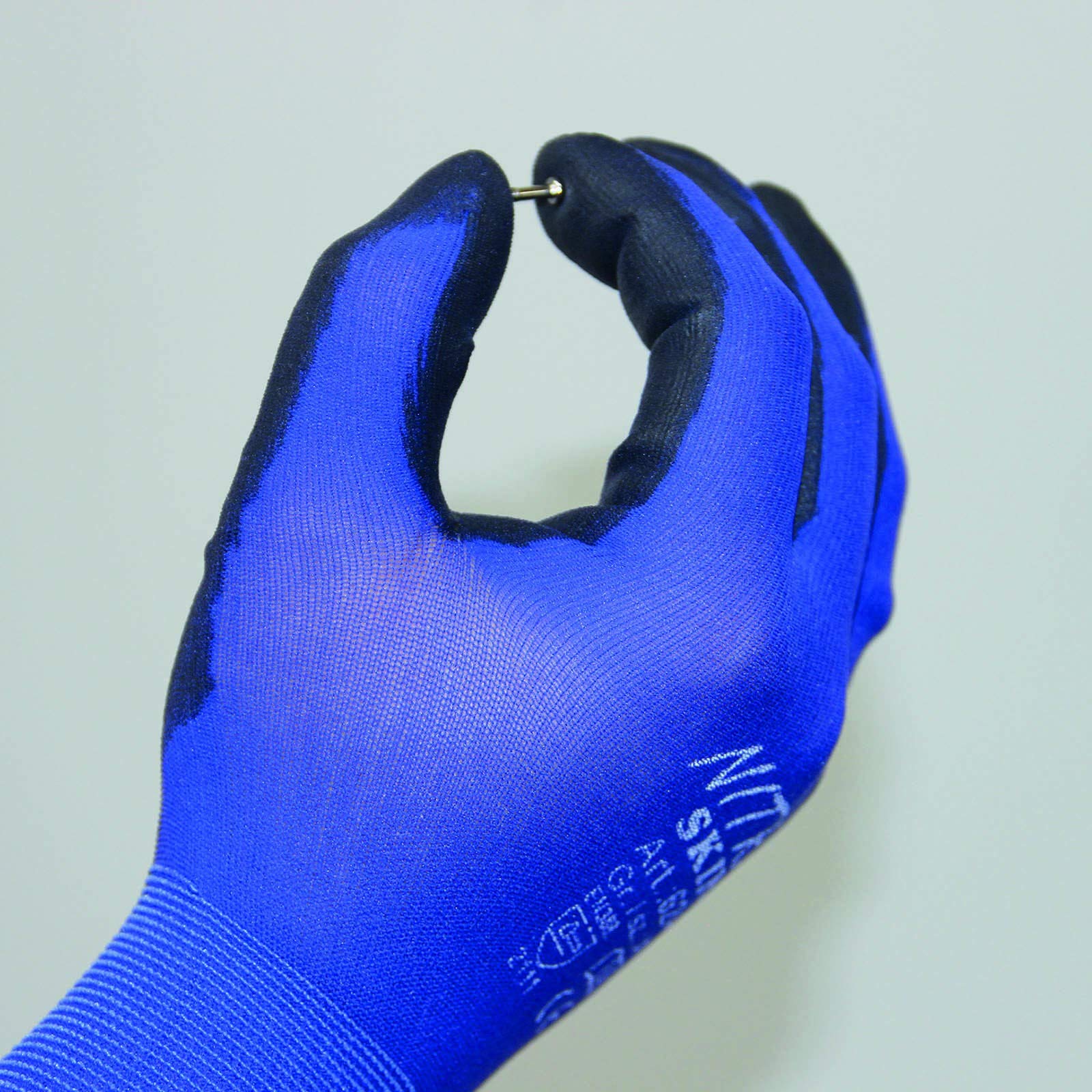 Nitras 120 Paar 6240 Skin Nylon-Strickhandschuhe mit PU-Beschichtung, Feinmontage, Touchscreen geeignet, Größe:9