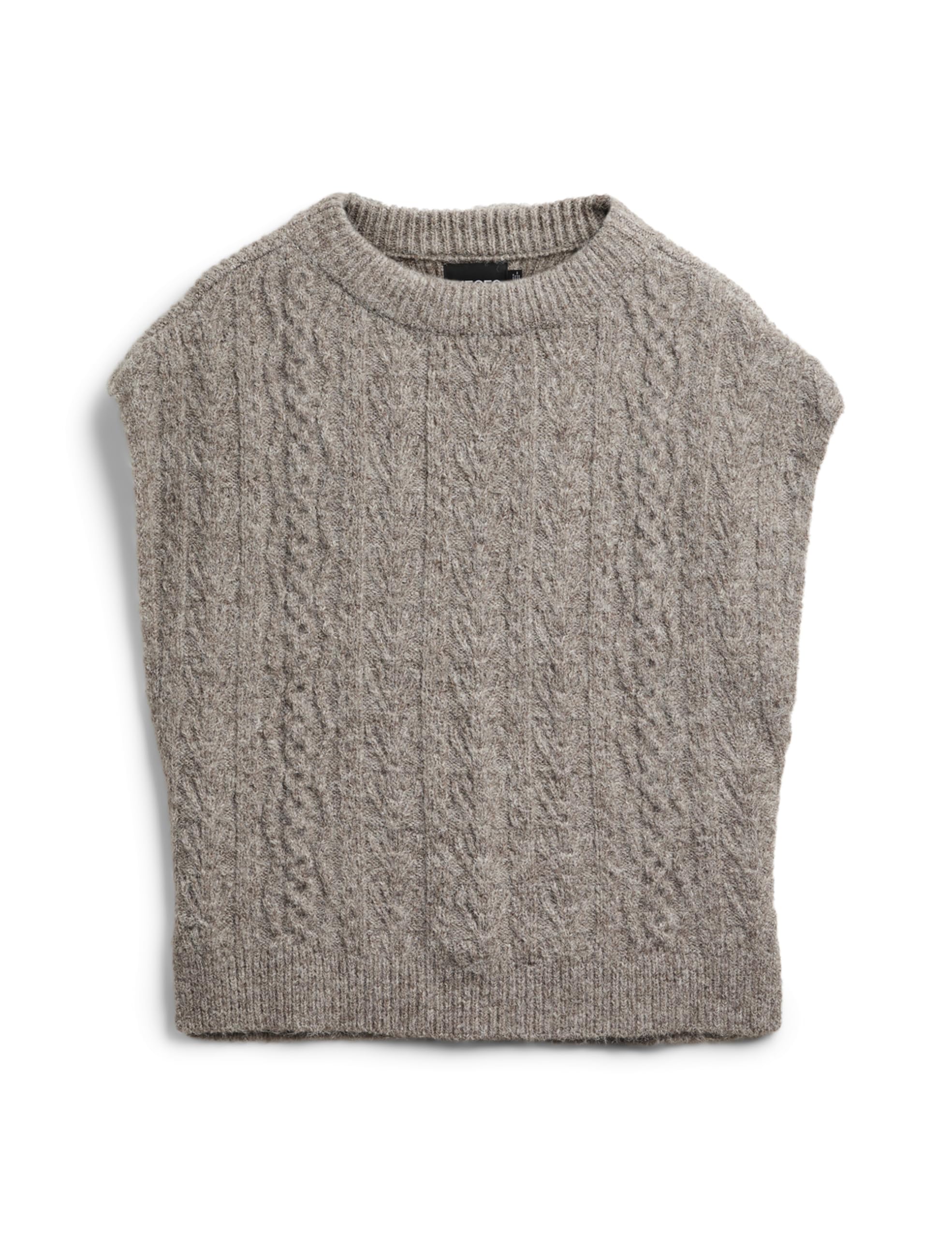 PIECES PCNOSIE PONCHO BC szalik, Fossil, jeden rozmiar, Fossil, rozmiar uniwersalny
