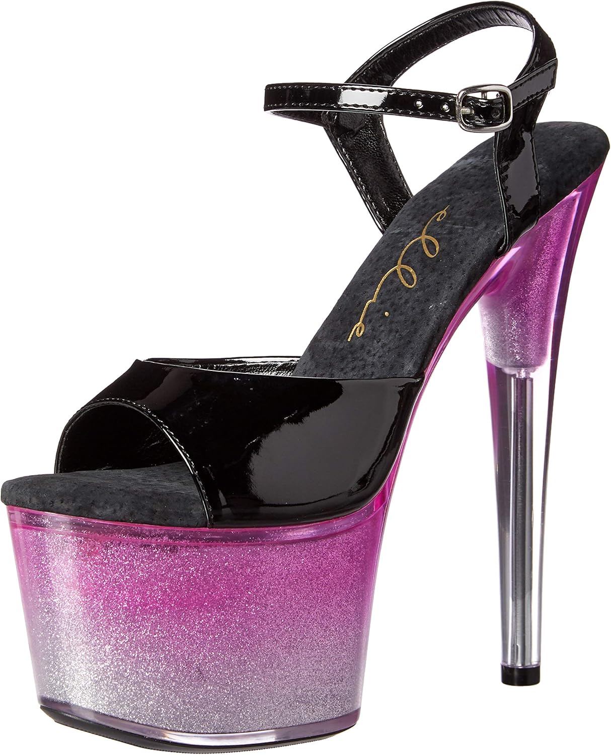 Ellie Shoes Women's Ankle Strap Platform Sandal, Pink, 7