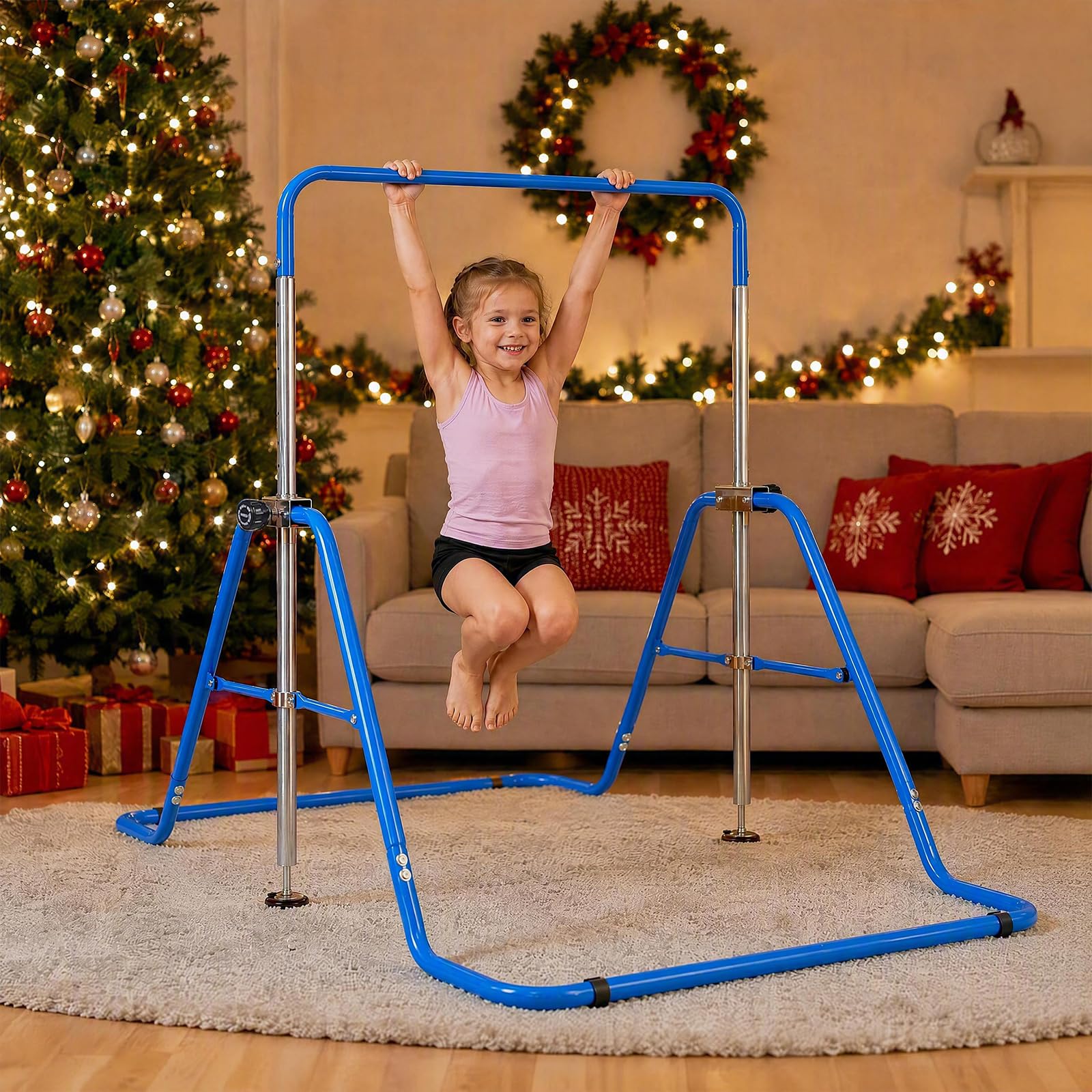 COSTWAY Sbarra Ginnastica Artistica per Bambini, Altezza Regolabile