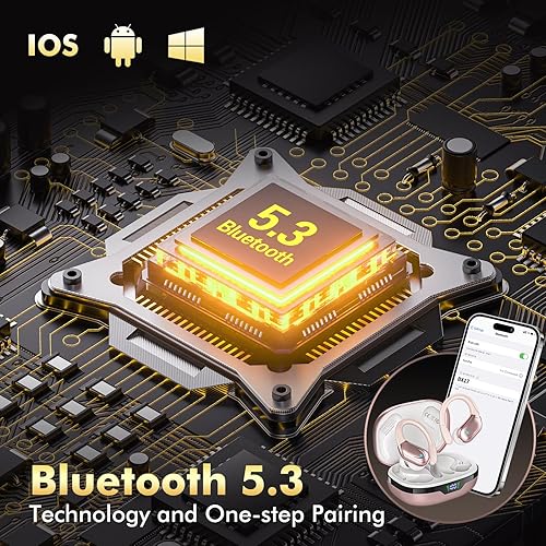 Miniatura 4 de Wireless Earbuds, Sports Bluetooth Headphones, 80Hrs Playtime Ear Buds with LED Power Display, Noise Canceling Headset, IPX7 Waterproof Earphones