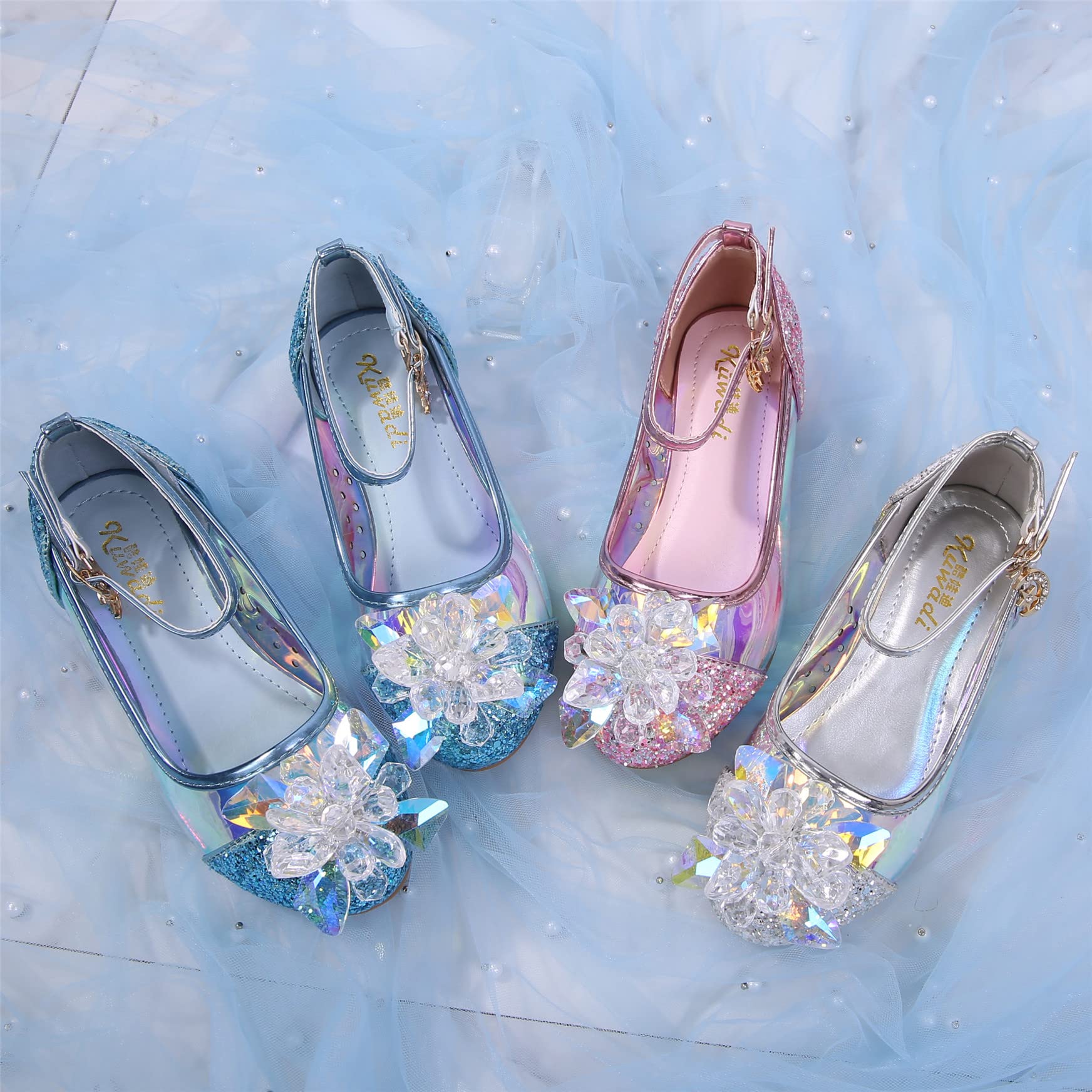Sandales à Talon Cosplay Boucle Princesse Enfants Chaussures pour Déguisement