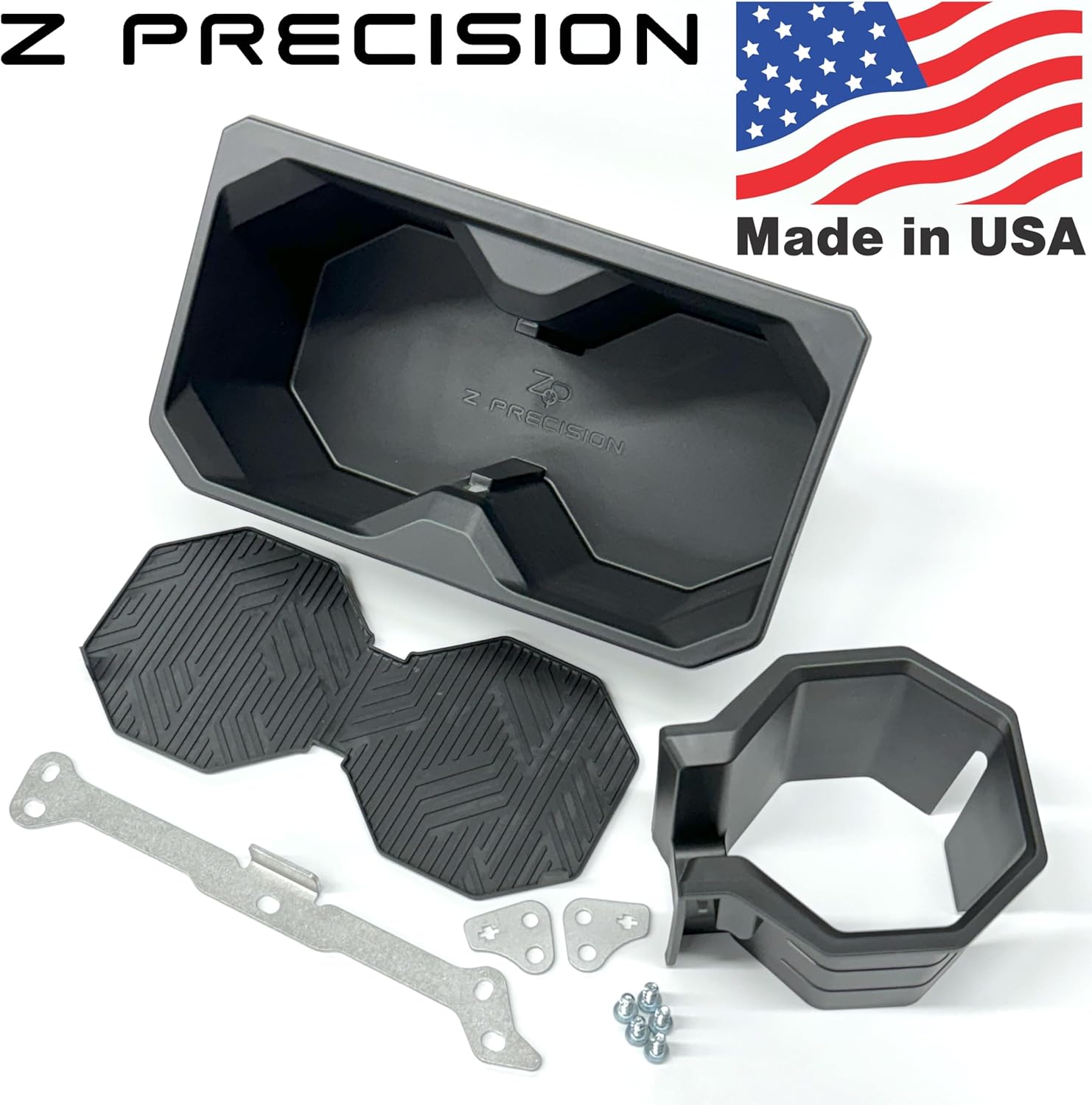 Oversized Cup Holder for Toyota Tacoma (2024+ Automatic) | Molded Cup Holder Replacement for Tacoma - Black | for Bottle Diameter up to 3.65” | Made in USA
