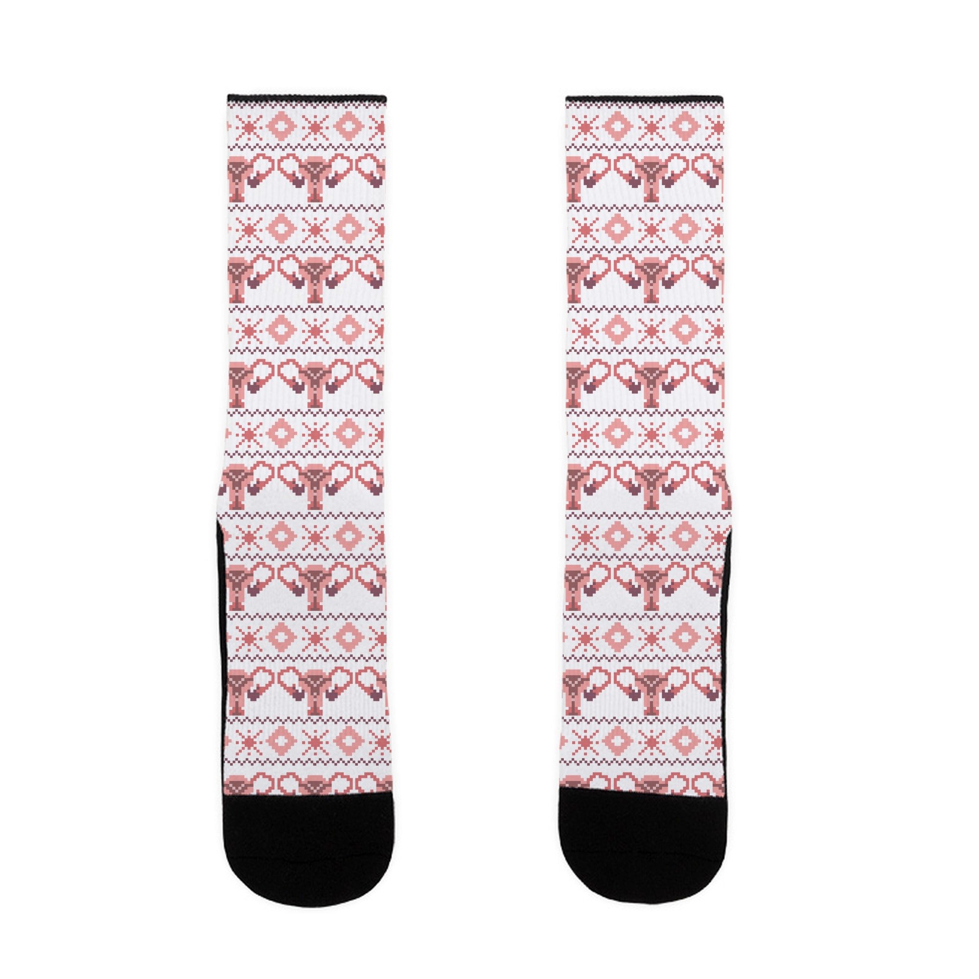 LookHUMAN Cuterus Uterus Pattern US Size 7-13 Socks