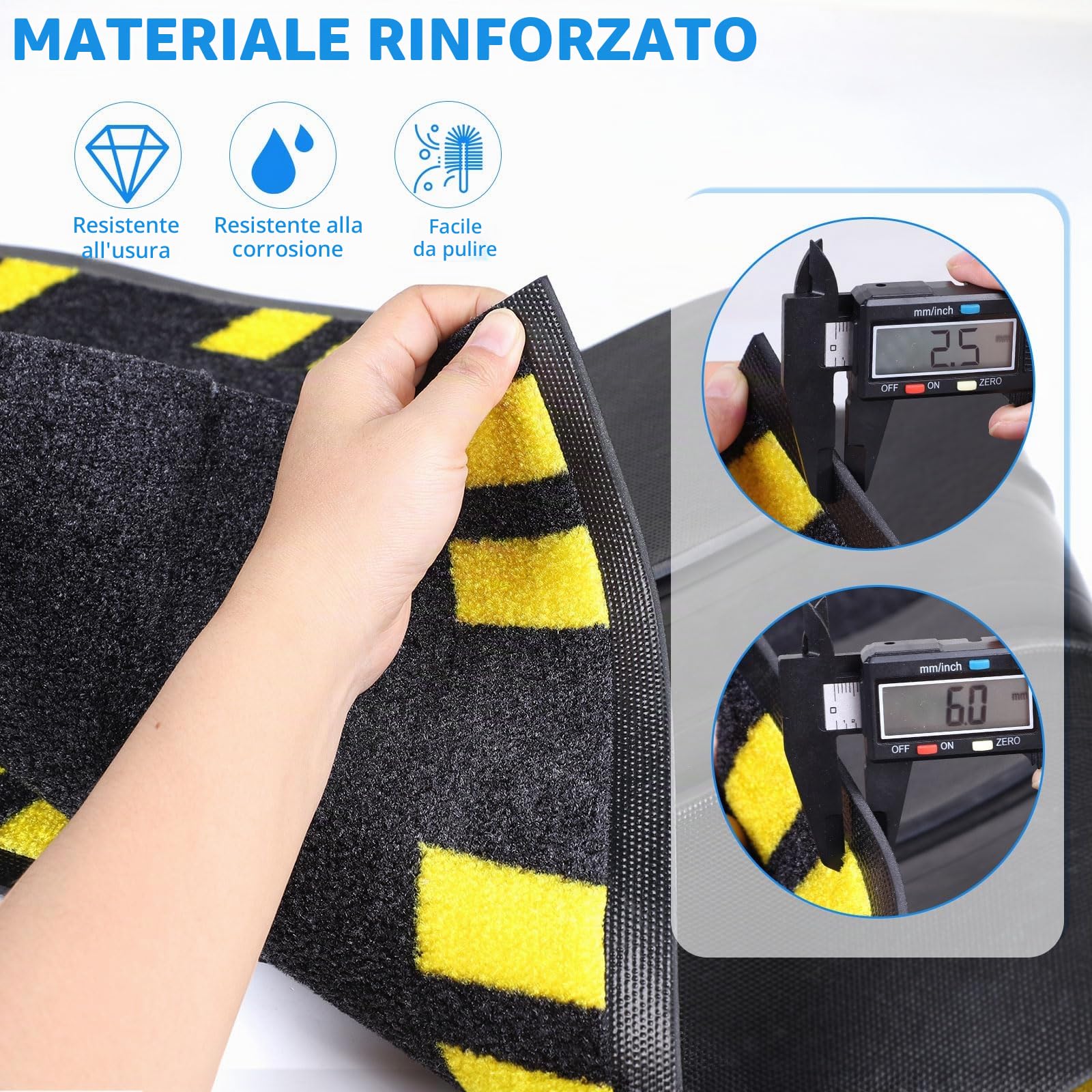 SWAWIS Canalina Passacavi Calpestabile in Gomma 120 x 40 cm Passacavi Pavimento in Nylon e Gomma Canalina Veloce, Semplice e Ripo-sizionabile