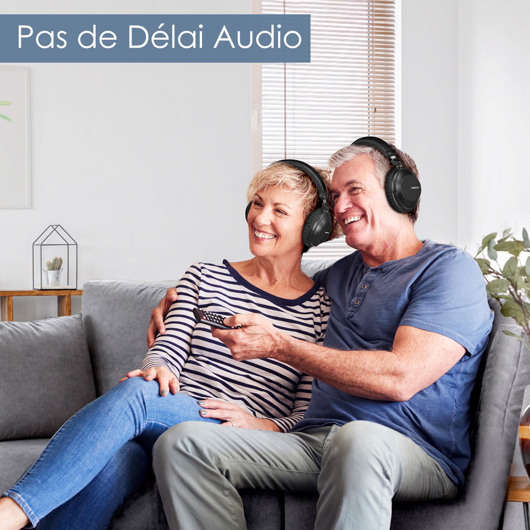 SIMOLIO Casque TV sans Fil