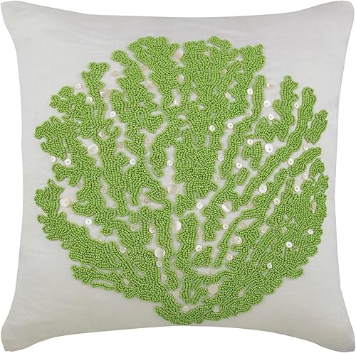 Miniatura 10 de The HomeCentric Juego de 2 fundas de cojín para sofá, fundas de almohada, 18 x 18 pulgadas (17.7 x 17.7 in), color blanco, fundas de almohada de