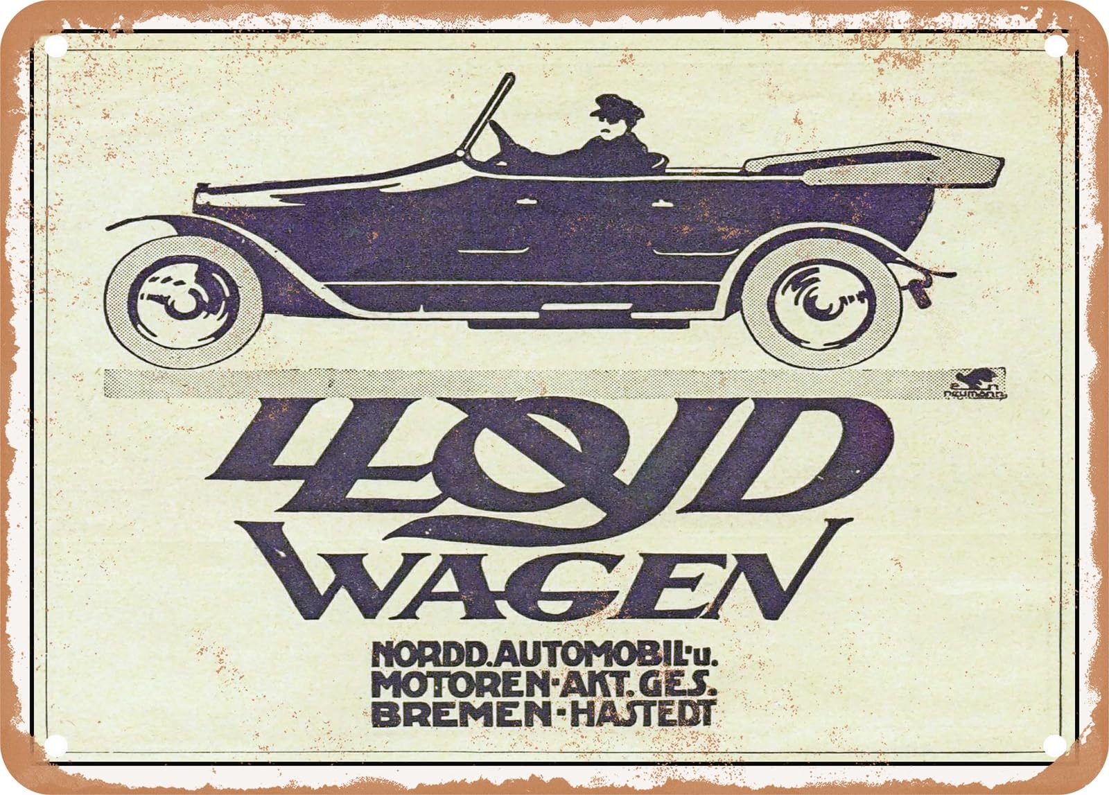 METAL SIGN - 1913 Lloyd Tourer Vintage Ad home decor