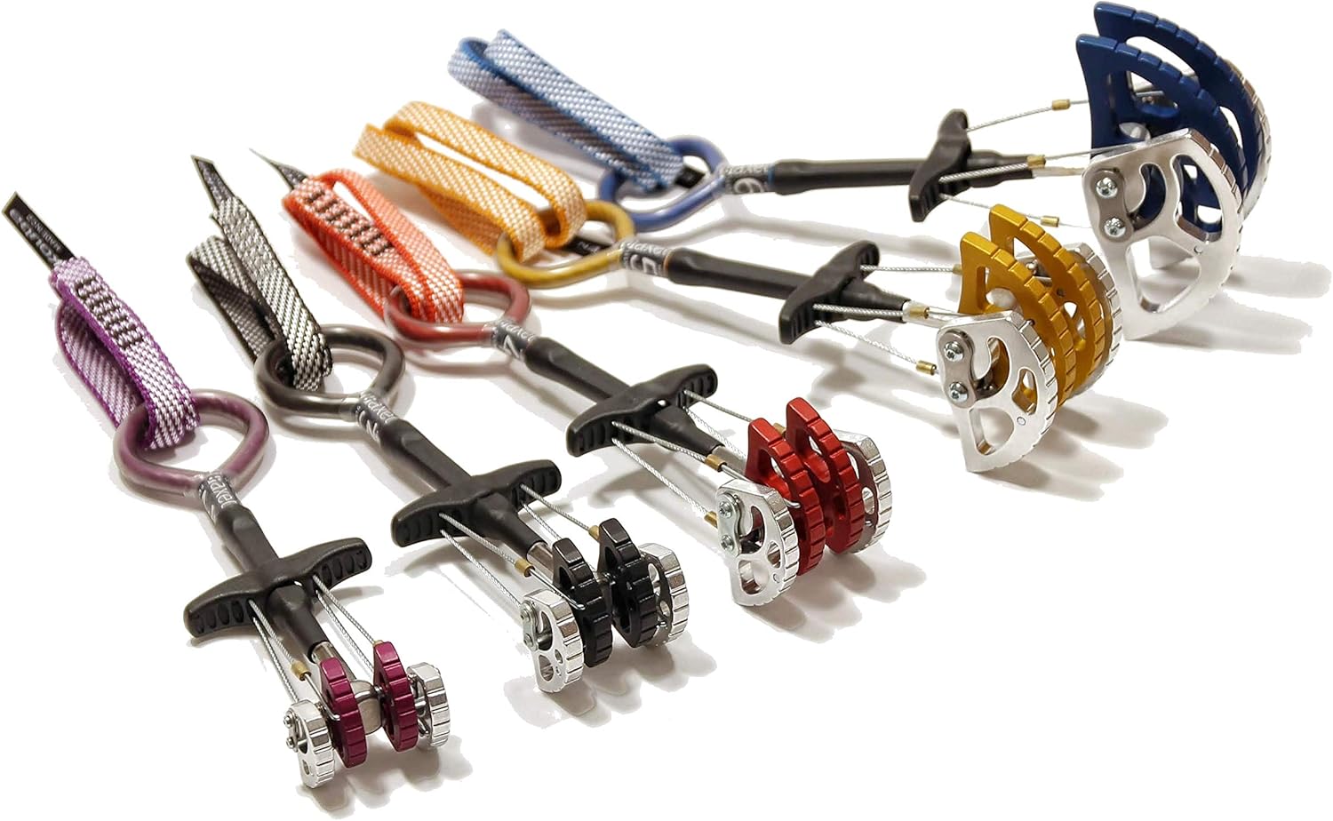 Kouba Set of 5 Axel dualaxle camming device trad rock climbing gear sizes 26 cams