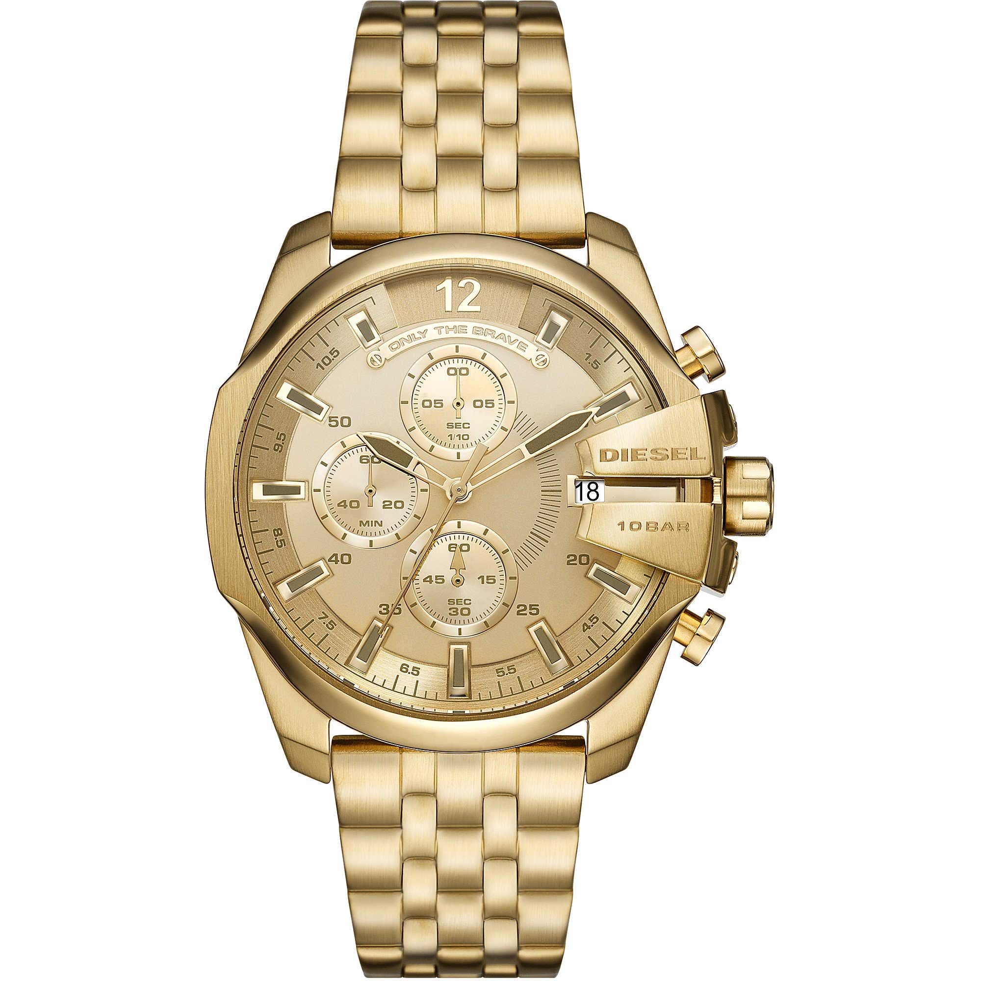 ディーゼル　DIESEL DZ4565 ベビーチーフ　 ゴールド Diesel DZ4565 Baby Chief Chronograph Wrist Watch for Men, Gold