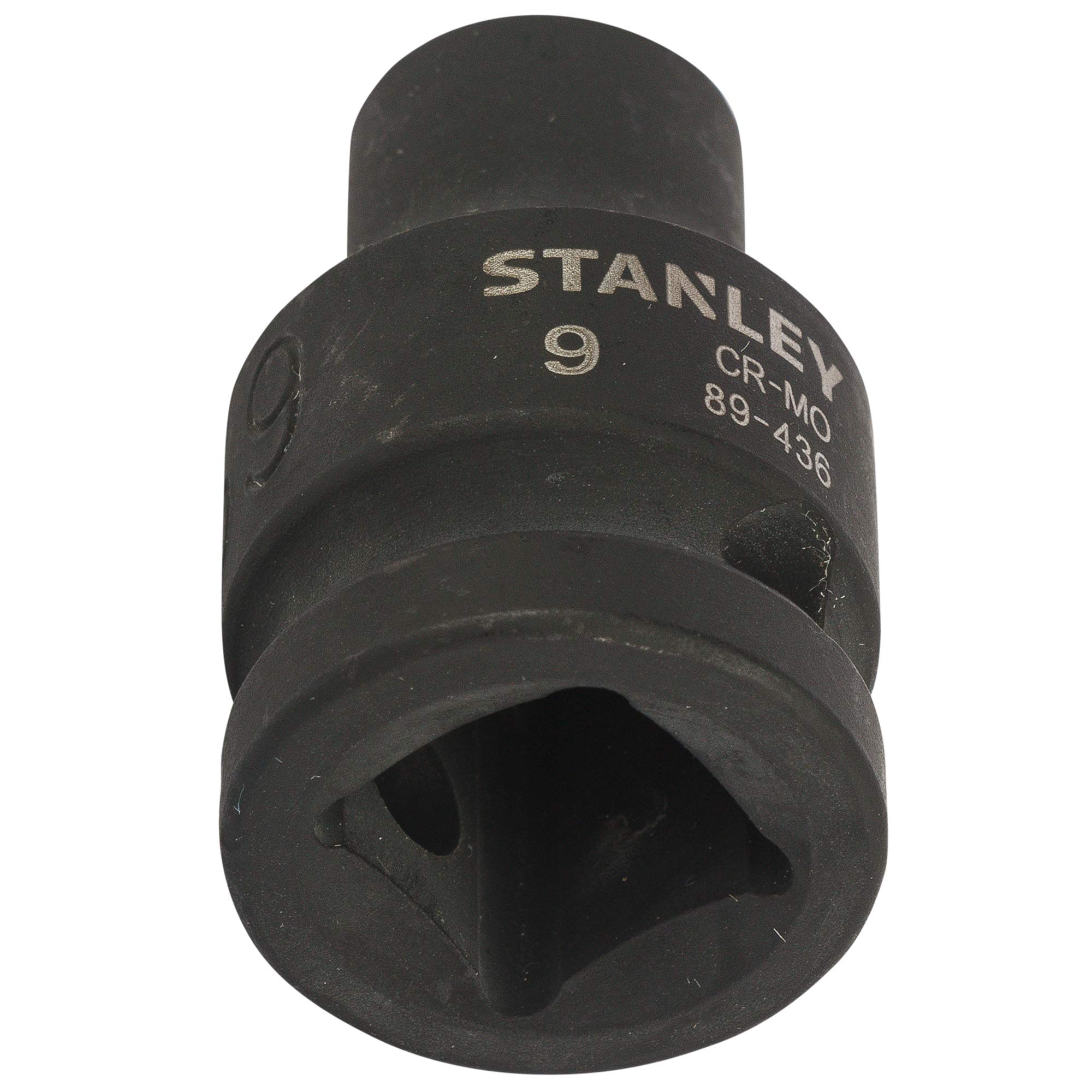 STANLEY STMT89436-8B Chrome-Molybdenum Steel 6 Point Impact Socket 1/2 inch 9 mm(Black) 1