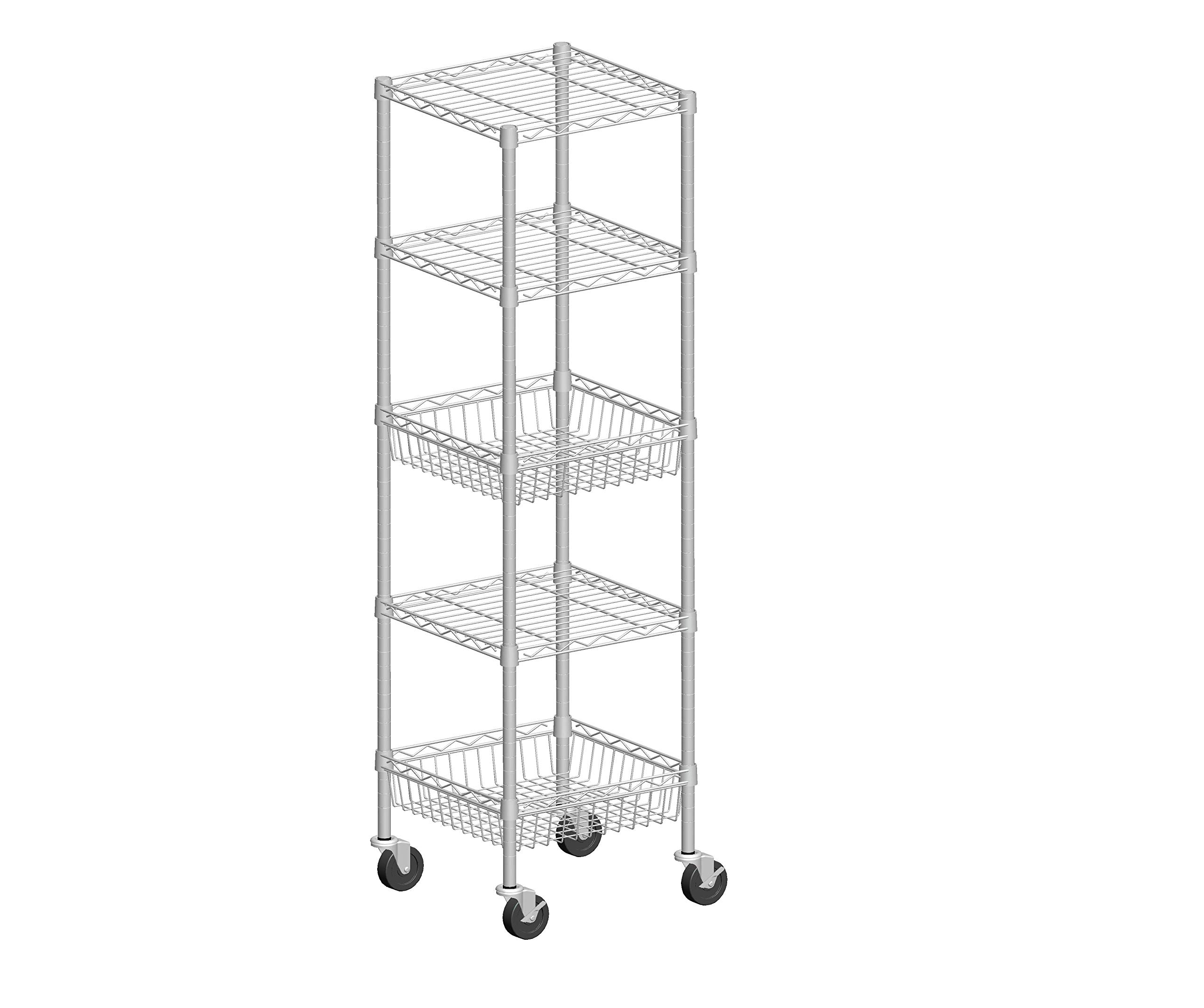 FSE 373-RPWR72-2448E Shelving Unit, 4-Tier, 600 lb. Weight Capacity per Shelf