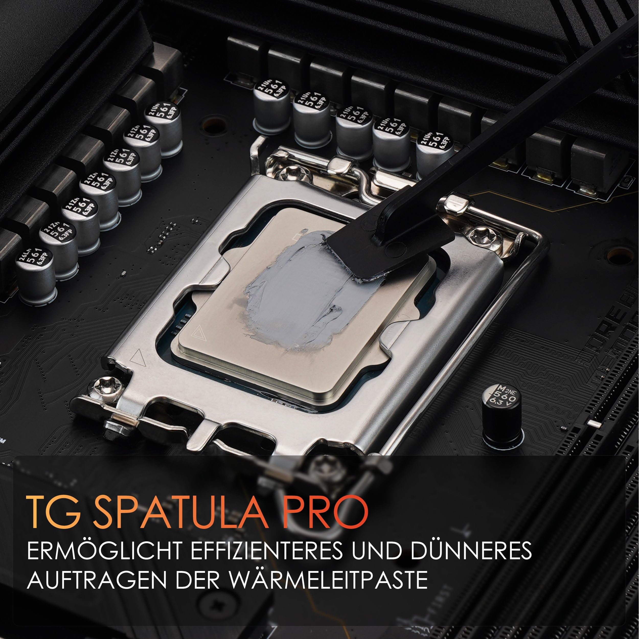 Thermal Grizzly TG szpatułka PRO (3 sztuki) – idealne nakładanie i rozprowadzanie pasty termicznej – równomierna i precyzyjna dystrybucja związków CPU/GPU/konsola