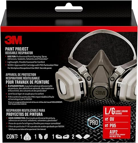 Respirador 3M para proyectos de pintura