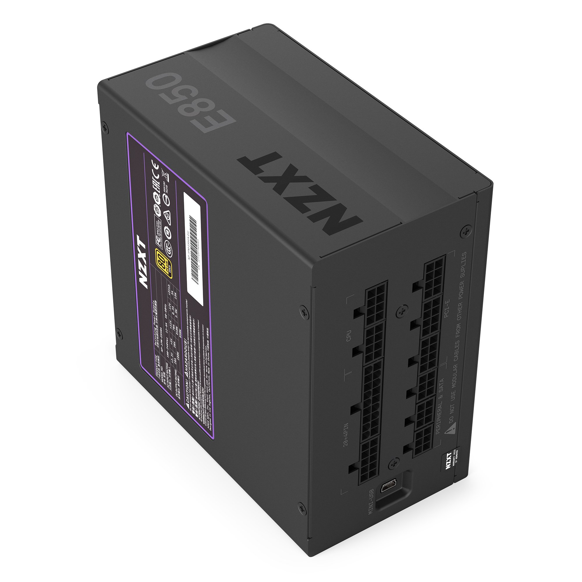 NZXT E850 NP1PME850AUS 850Watt ATX Gaming Power Supply (PSU) Fully Modular Design 80