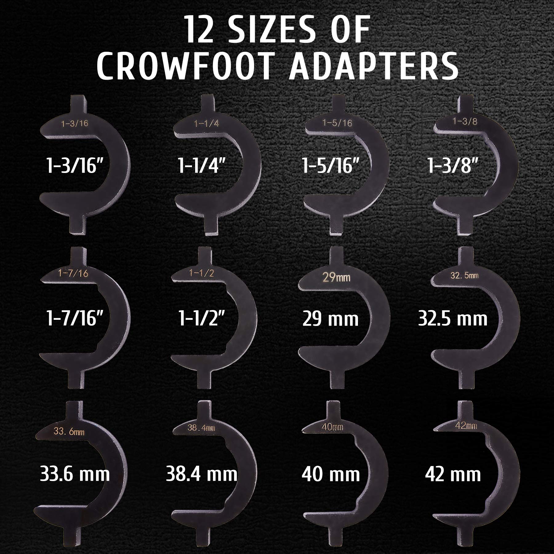 Orion Motor Tech Inner Tie Rod Removal Tool Kit, SAE and Metric Sizes