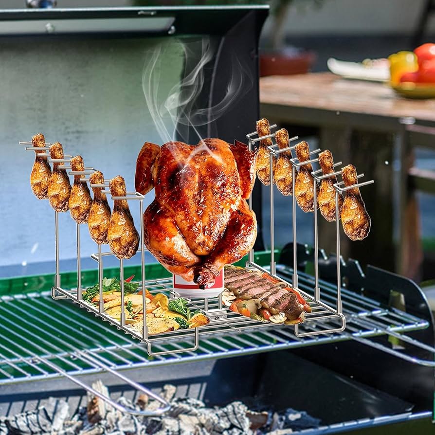 Amazon.co.jp: ビール缶チキンホルダー、グリル用チキンホルダー