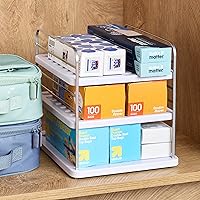 Vista 8 de YouCopia UpSpace Cabinet Box Organizer, Adjustable Kitchen Pantry Shelf for Plastic Wrap and Foil Storage, Small Premium Edition