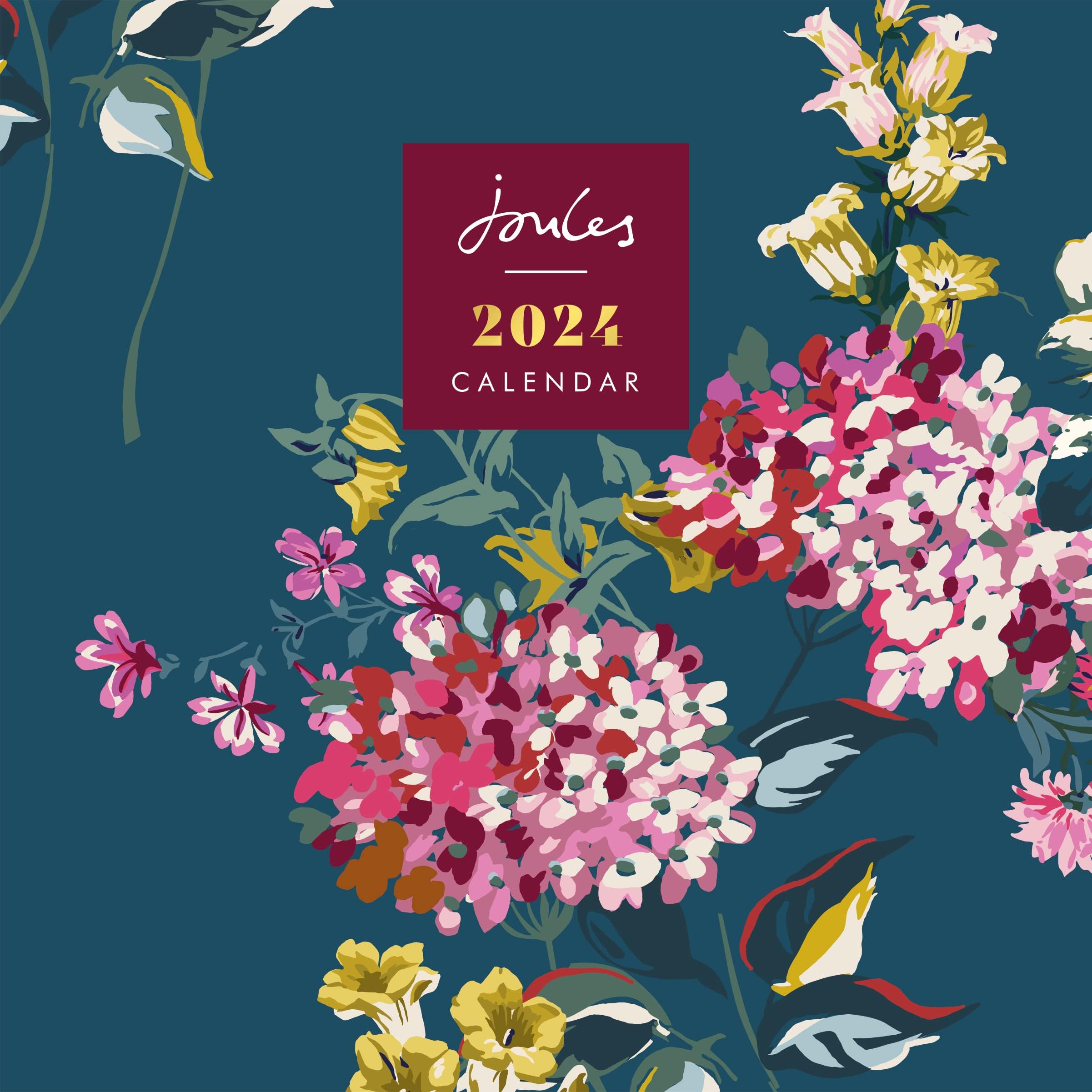 Portico Designs Ltd 2024 Joules Floral Slim Wall Calendar Month To View