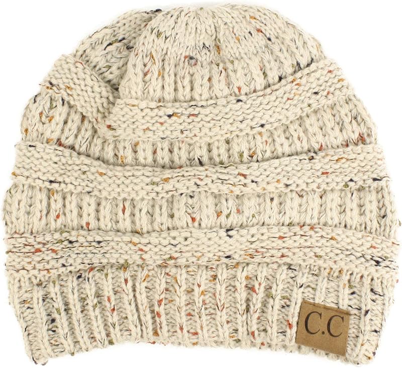 CC Classic Winter Fall Trendy Chunky Stretchy Cable Knit Beanie Hat