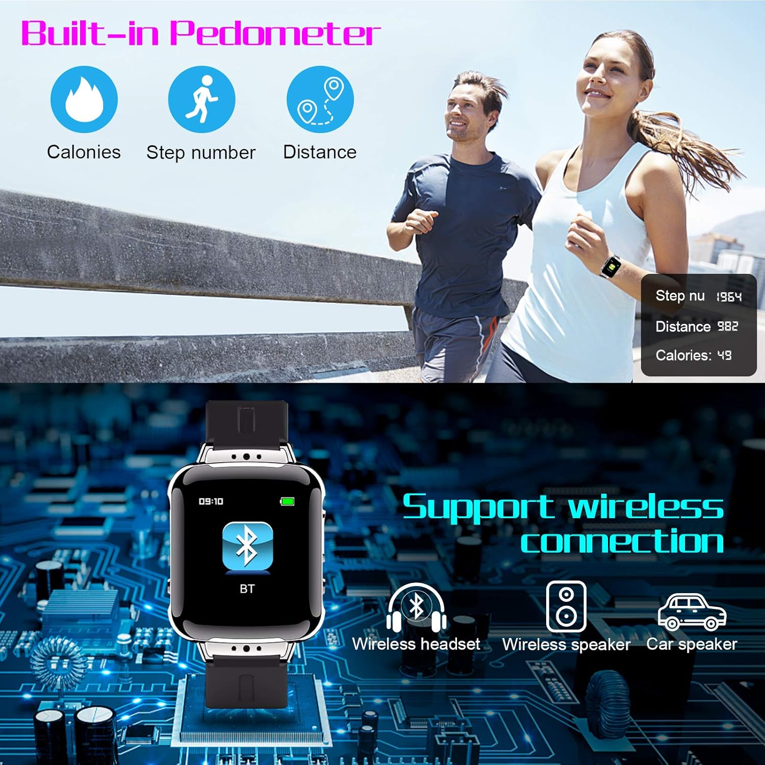 Gеt Dіѕсоunt оƒƒеr Voice Recorder Bracelet Listen by Headset, 16GB Digital Voice Activated Recorder with Playback/20H Continuous Recording, Sound Recording Device Audio Recorder with Password/Bluetooth/Pedometer