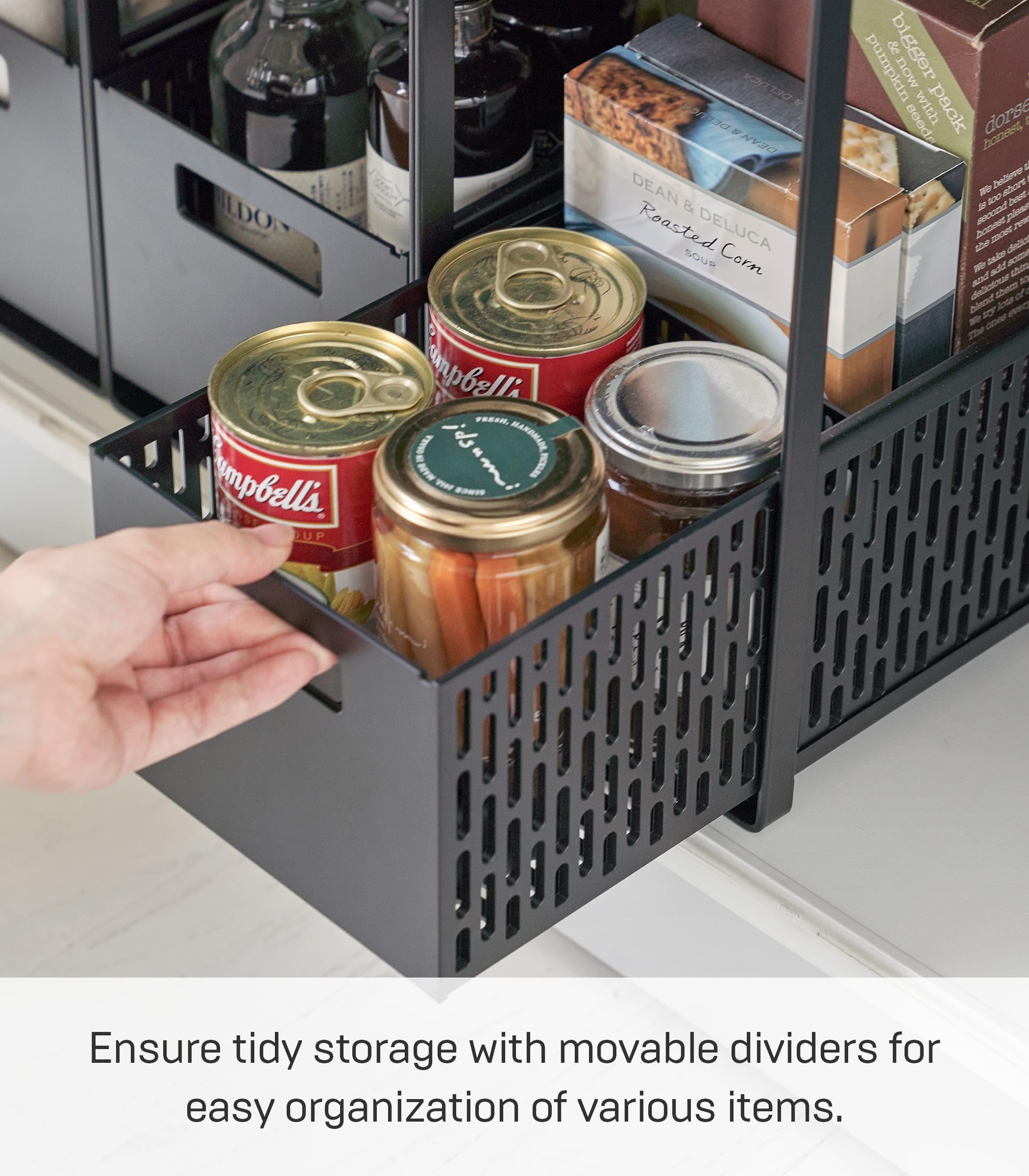 山崎さま　専用 Yamazaki 5219 Under Sink Storage Basket, 2 Tiers, Black, Approx