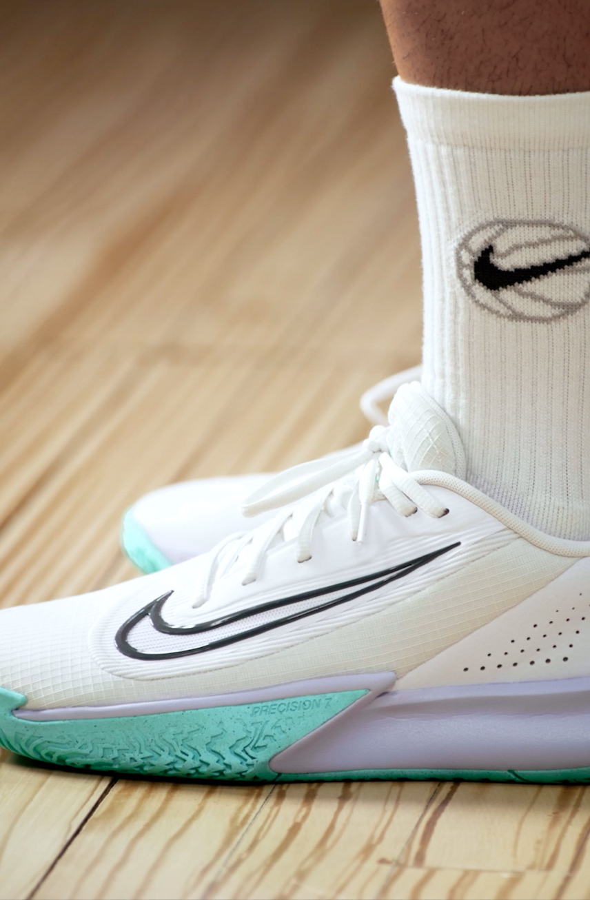Amazon.com | Nike Men's Precision 7 Basketball Shoes, White/Iron