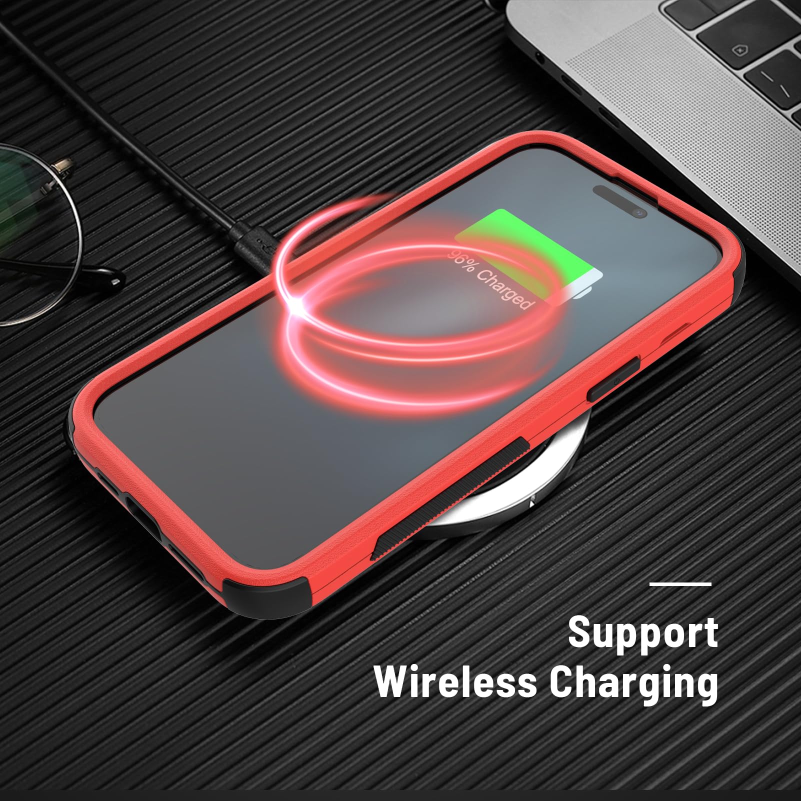 X-belmox Magnetic Case For IPhone 17 Pro Max Shockproof, 3-Layers