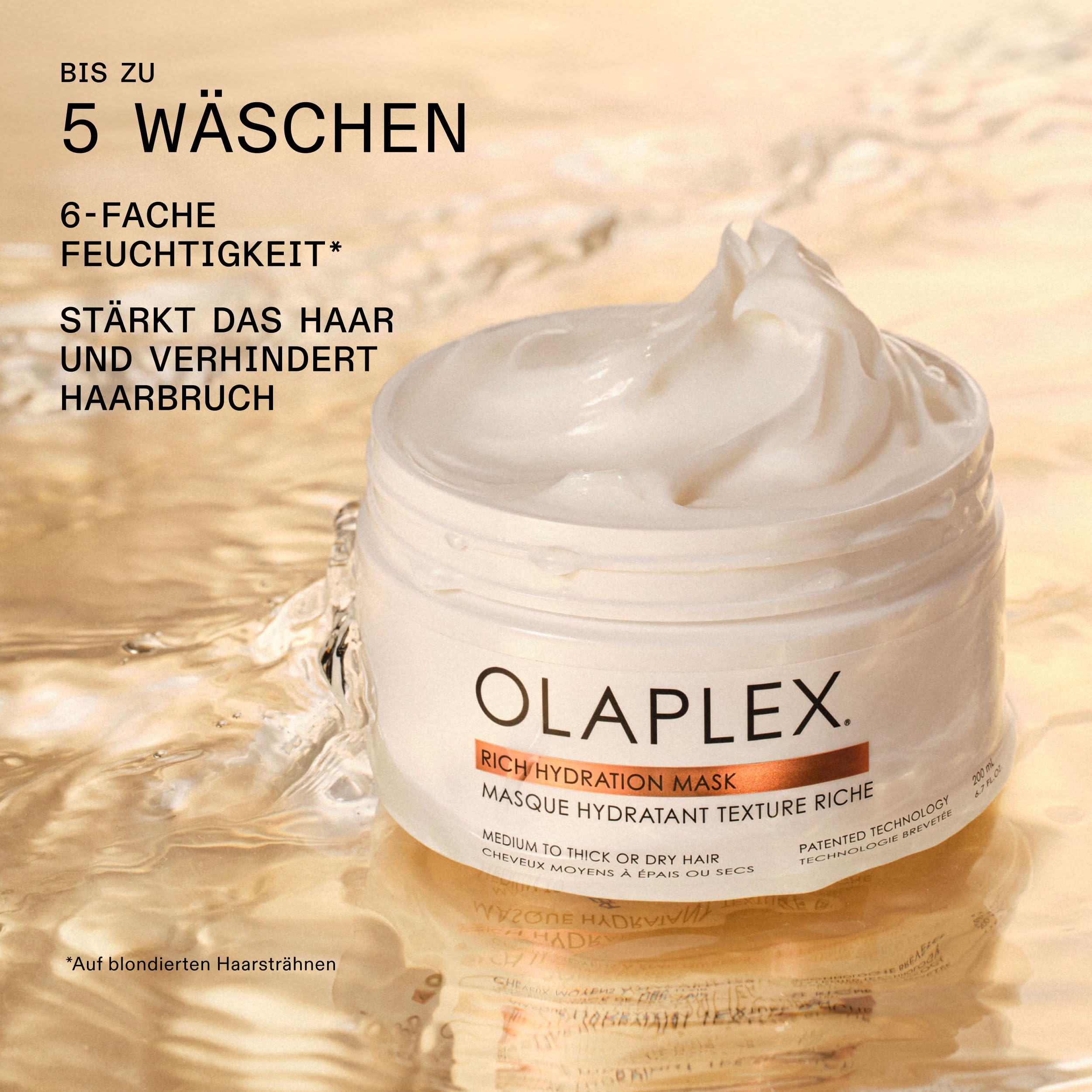 Olaplex Rich Hydration Mask: Kutikula-Versiegelnde Maske | Spendet Feuchtigkeit & Bändigt Frizz | Für Trockenes Oder Mittelstarkes Bis Kräftiges Haar, 200 mL