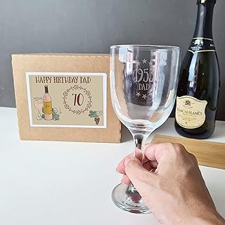 Personalised 70th Birthday Gift for Her - 70th Birthday Glass for Women - 70th Birthday Gifts for Friend - 70th Birthday Ideas for Men - 70th Birthday Engraved Glass - 70th Birthday Wine Glass