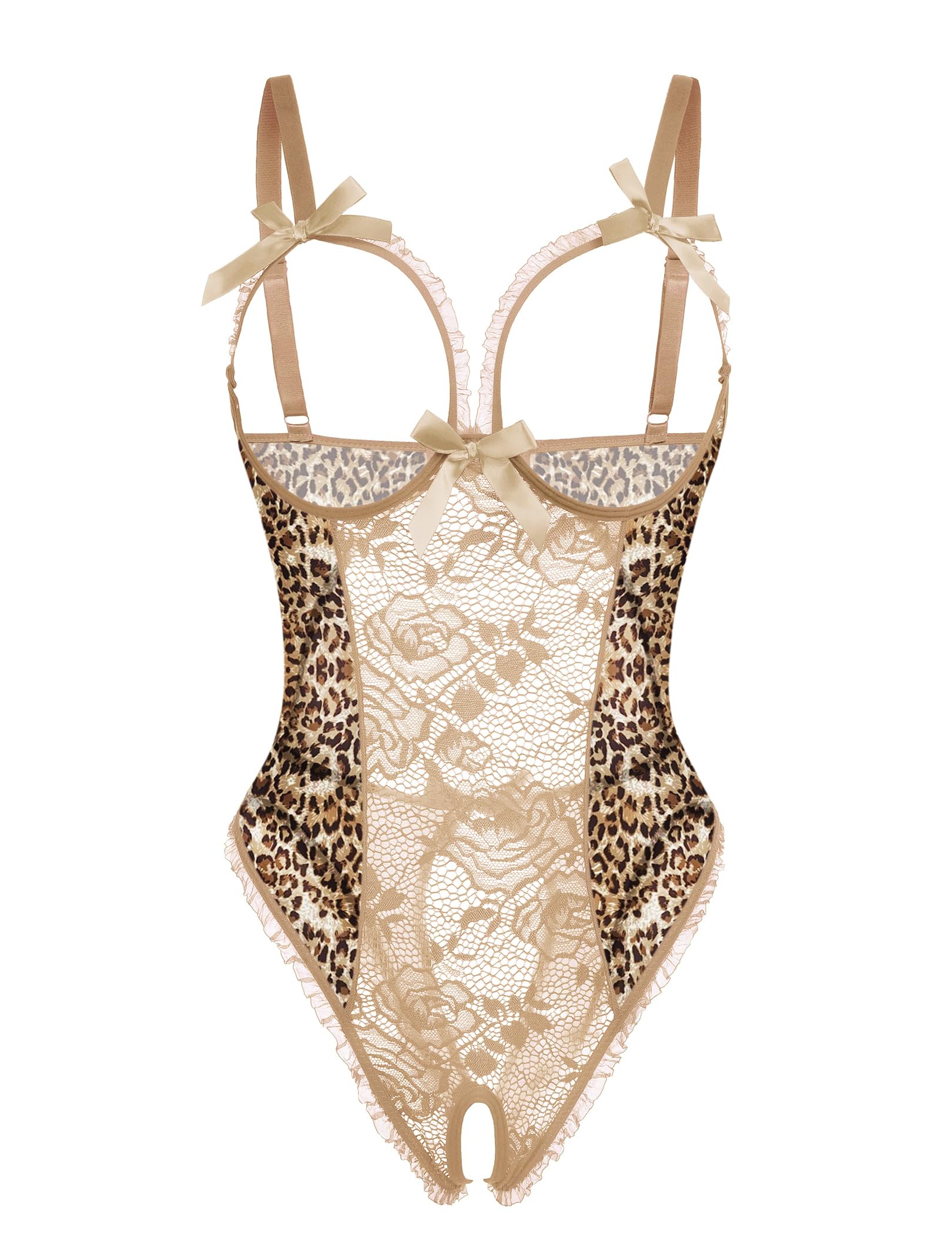 Avidlove Women One Piece Lingerie Sexy Lace Babydoll Mini Bodysuit
