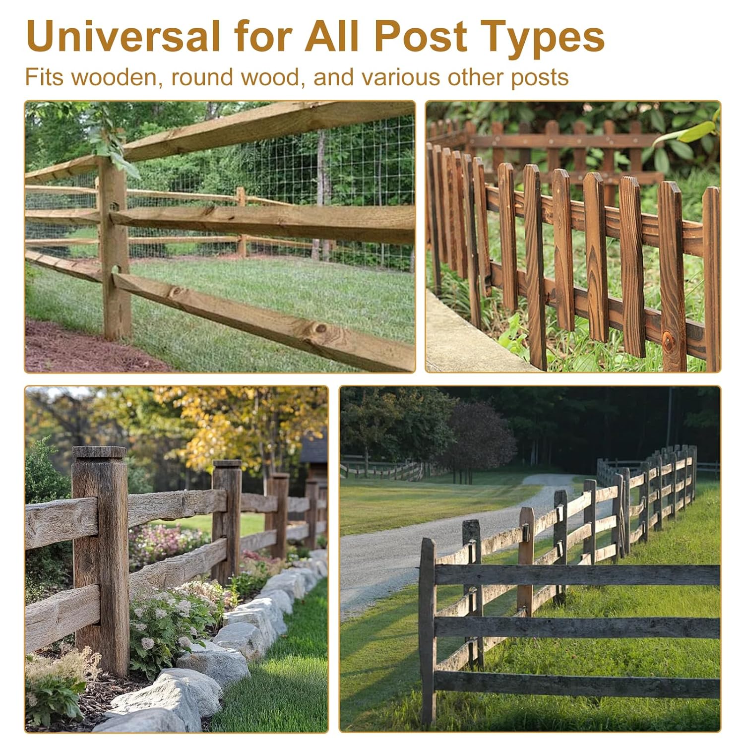 Heavy Duty Fence Post Puller with Galvanized Cable & Chain, 4x4 Fence Post Extraction Remover Tool, Farm Jack T Post Puller Fence Post Repair Accessories