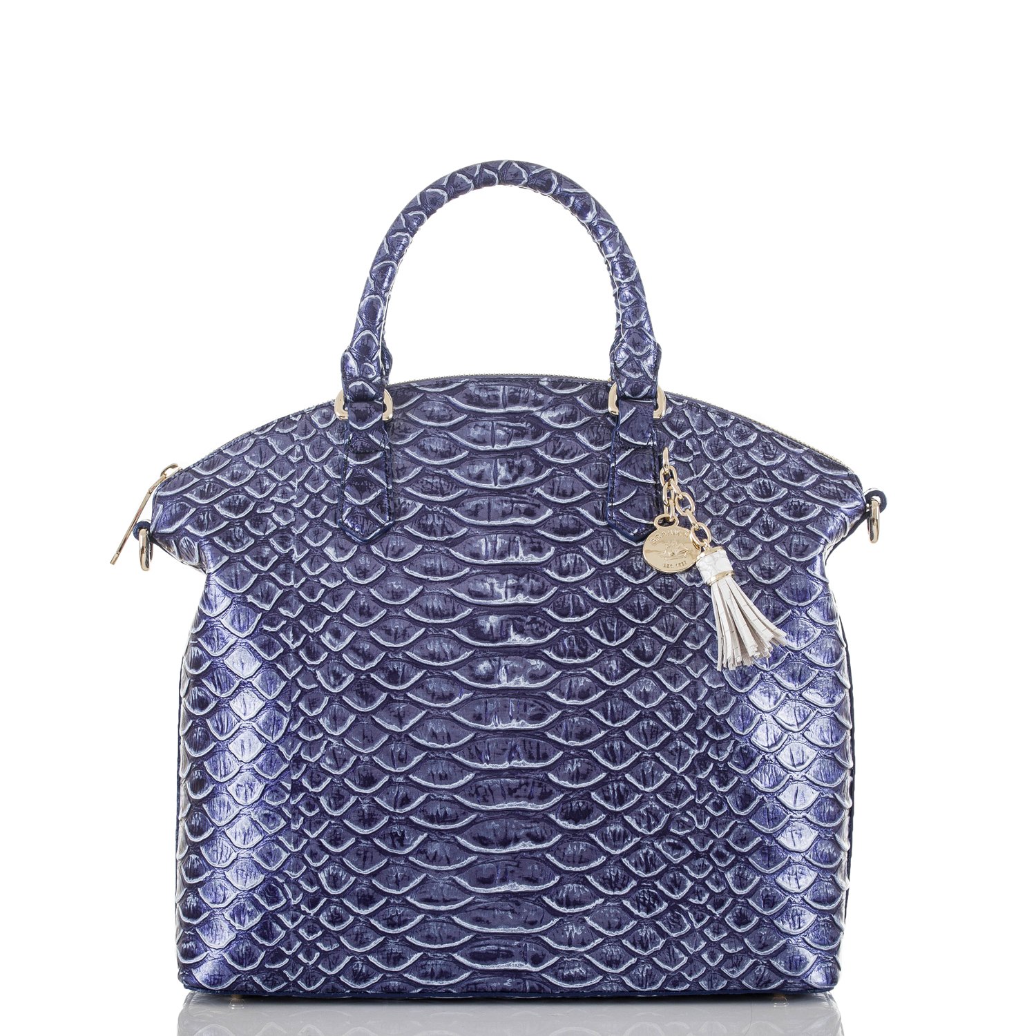 Brahmin Large Duxbury Satchel, Denim