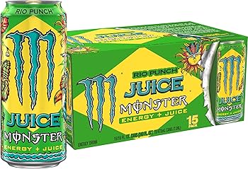 Amazon.com : Monster Energy Juice Rio Punch, Energy + Juice