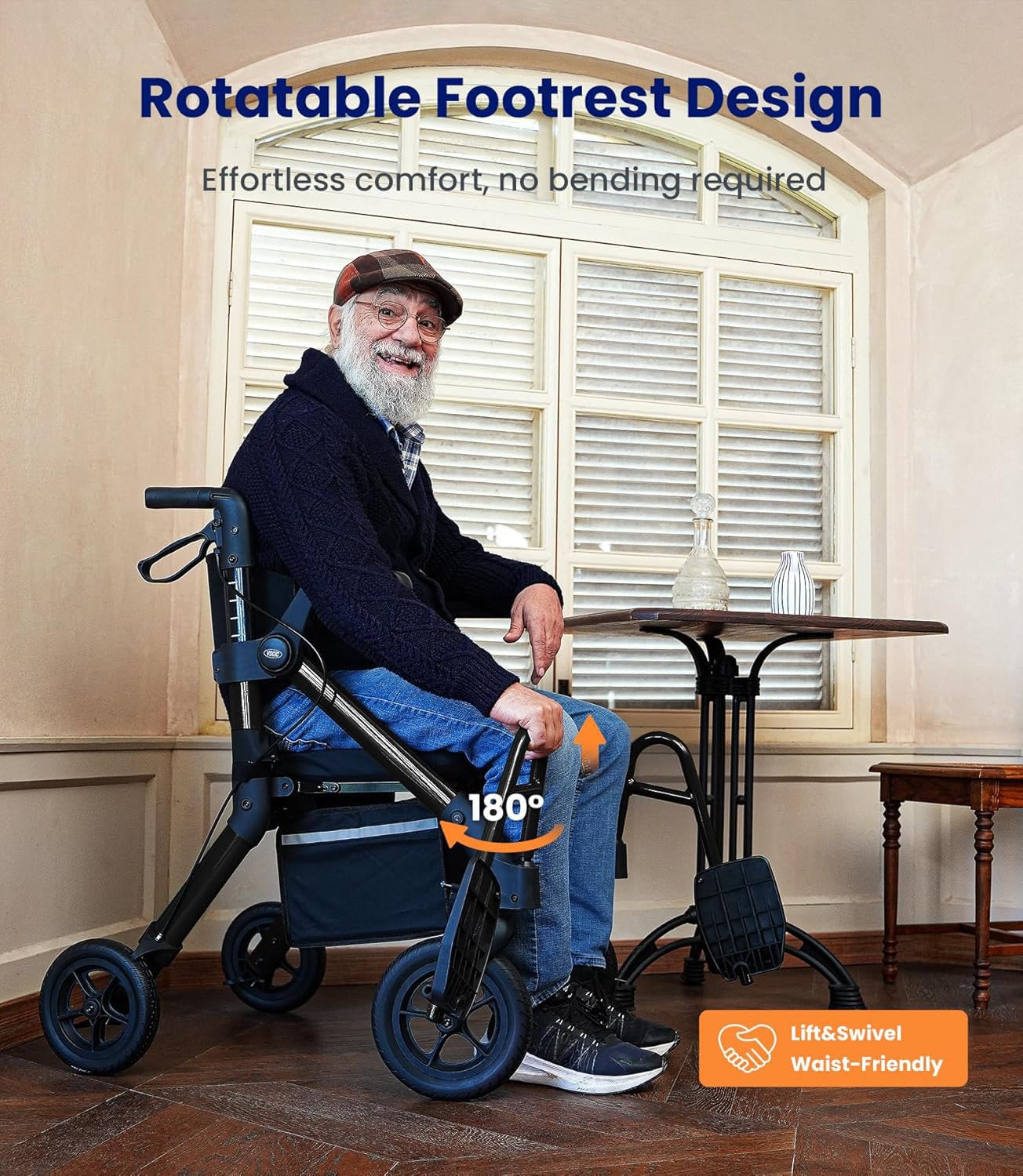 VOCIC Z55 2-in-1 Walker & Wheelchair Combo -4 VOCIC Z55 2-in-1 Walker & Wheelchair Combo -4