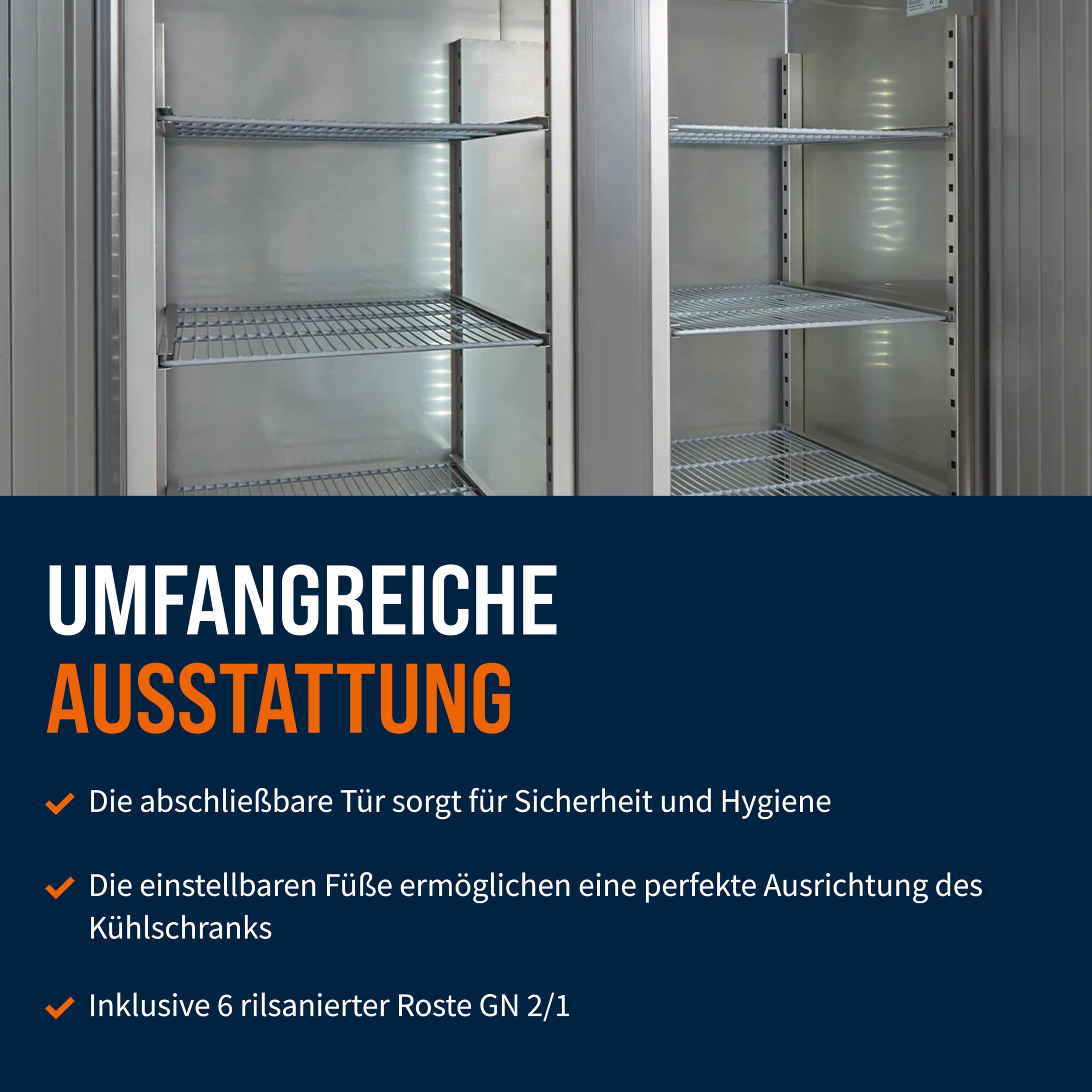 GastroHero Refrigerator ECO 1300 GN 2/1 Monobloc | CHR Catering Supplies