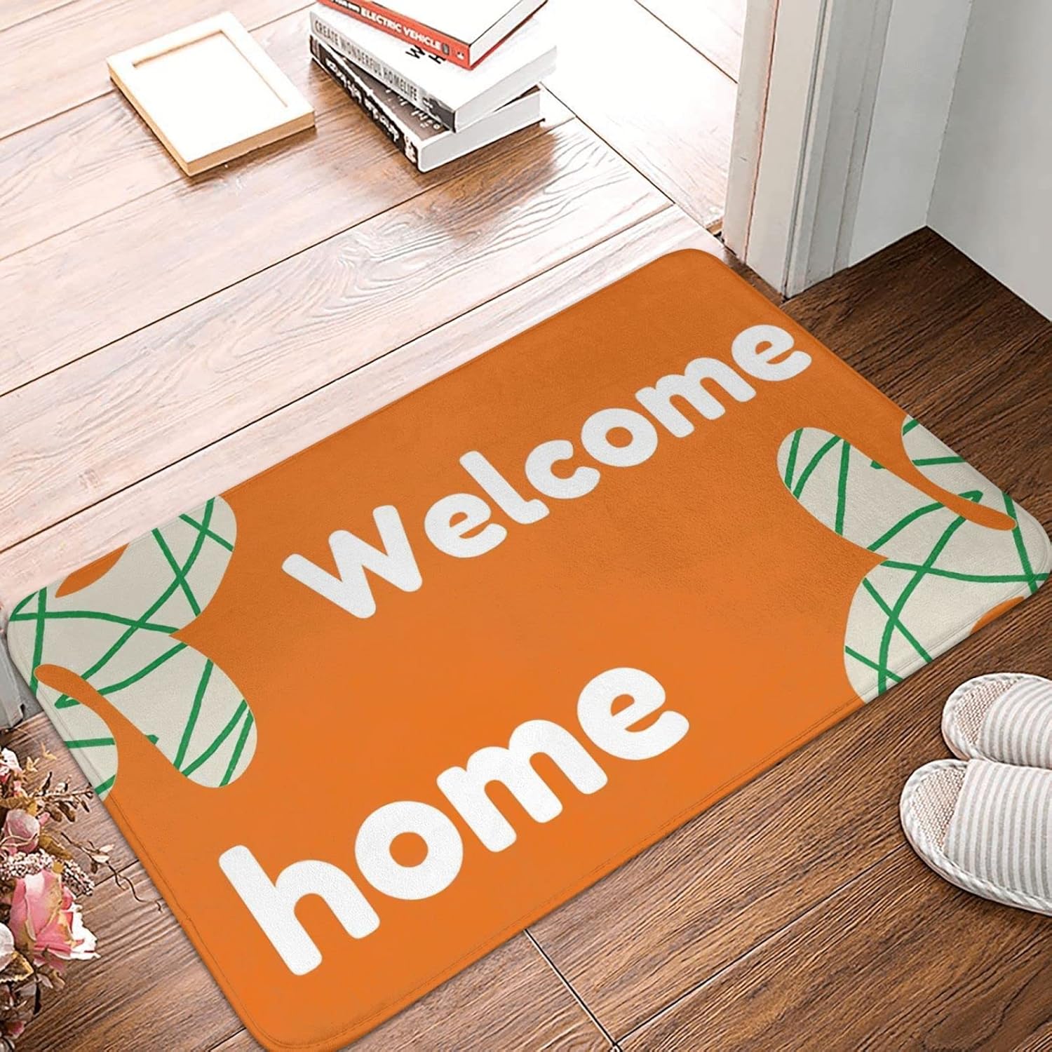 Door Mat 32 X 20 Inch Home Ogrange Color Indoor Outdoor Entrance Doormat Non