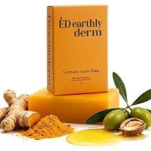 HONAVE Ed Earthly Derm Turmeric Glow Soap, Natural Handmade Bar, Cleansing and Smoothing for All Skin Type
