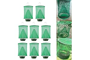 8 Pack Ranch Hanging Fly Traps for Outdoor Use