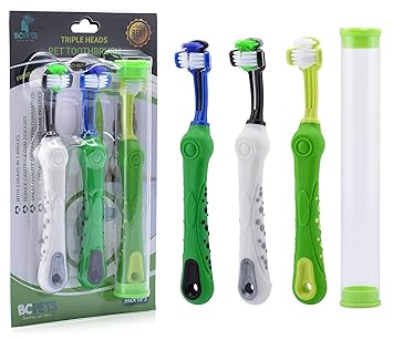 3 sided dog toothbrush