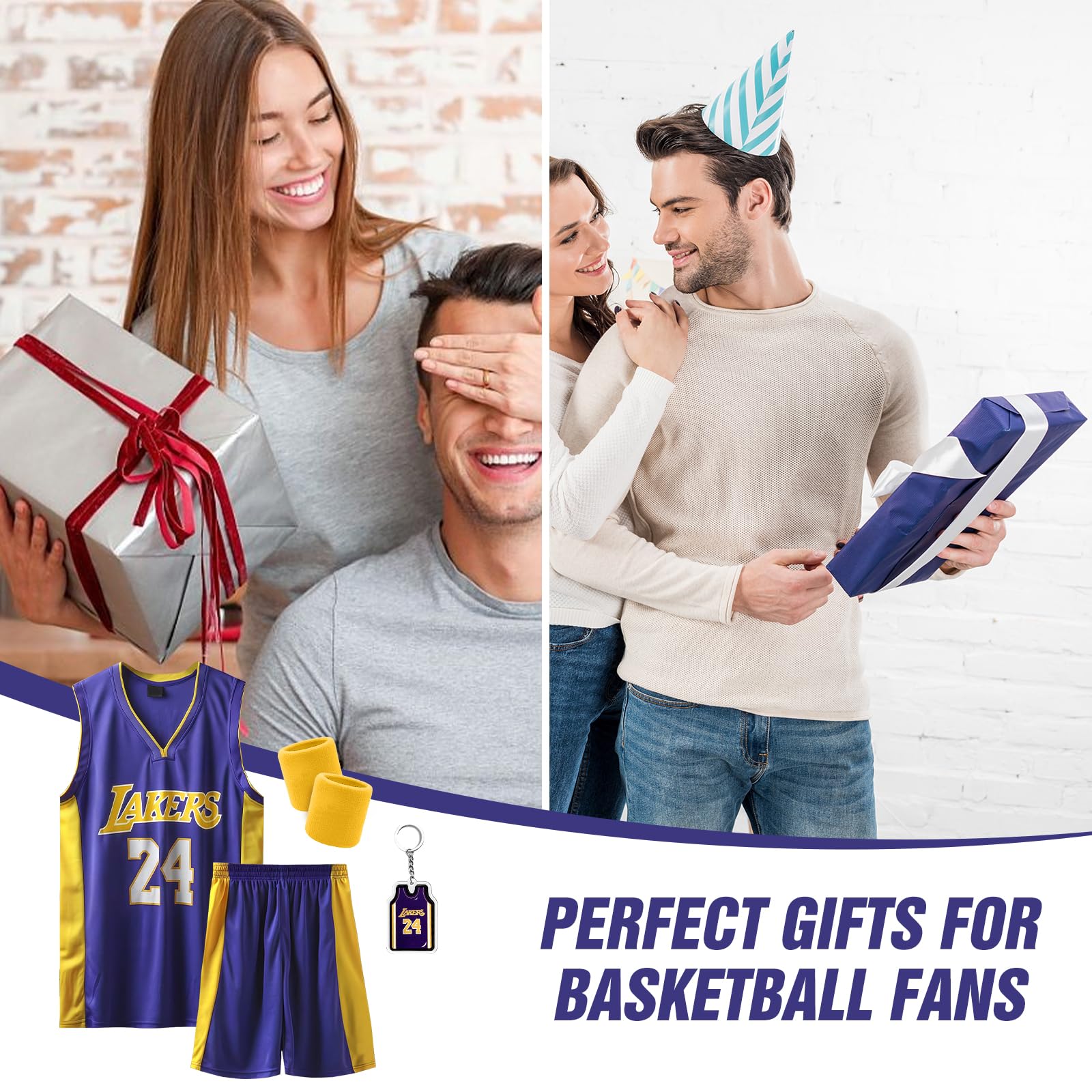 Pardofelis Basketball Trikot für Herren, Basketball Jersey Trainingskleidung Ärmelloses Atmungsaktives Sportbekleidung, Basketball T-Shirt Weste und Shorts mit 2 Schweißband Set