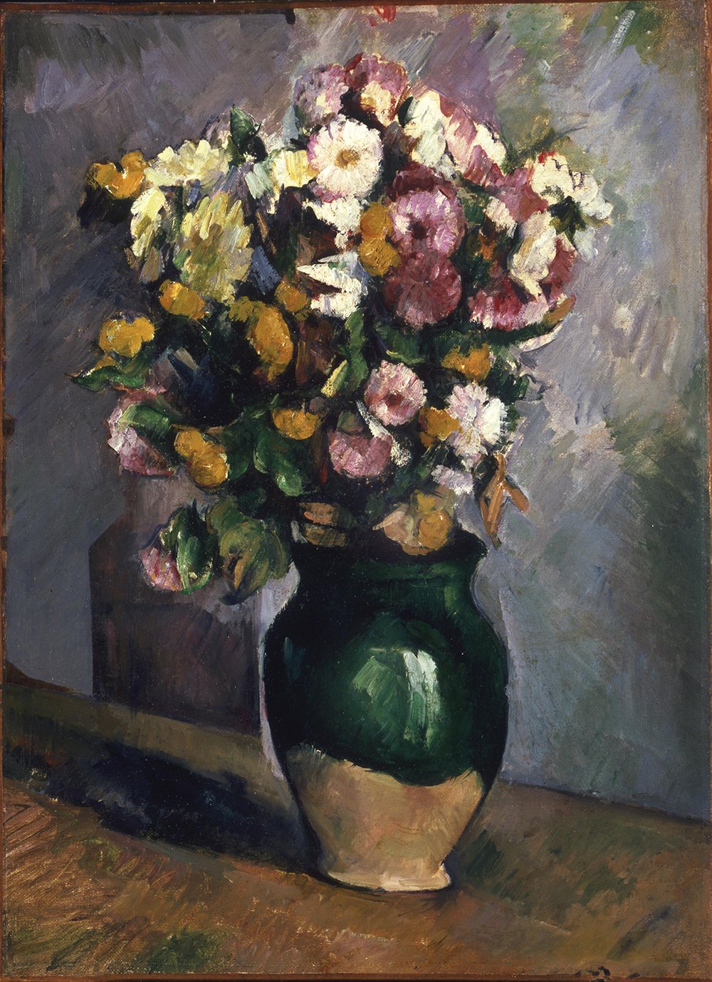 Impression Cézanne Nature morte au pot d'olive grand format papier d'art semi-gloss