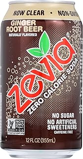 Zevia Soda - Zero Calorie - Ginger Root Beer - Can - 6/12 oz - case of 4